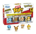 Funko Bitty POP - Pokémon - Series 4 4er-Pack (Squirtle, Eevee, Growl Neu & OVP