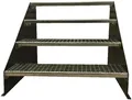 SRM Design Außentreppe 4 Stufen Standtreppe freistehend Breite 110cm Höhe 84cm Anthrazit