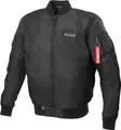 Motorradjacke Kingman im Bomberjacken-Stil mit Protektoren, schwarz, Größe 56