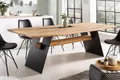 riess-ambiente Esstisch GRAND OAK 200cm natur / schwarz (Einzelartikel, 1-St), Massivholz · Metall · 3,6cm Tischplatte · Eiche · Industrial Design