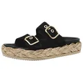 Tamaris aus Leder kein Absatz 1-27412-44 Pantolette schwarz 37 EU