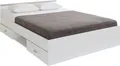 Funktionsbett PARISOT "Stauraumbett", weiß, B:146cm H:58,9cm L:206cm