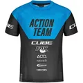 Cube Junior Trikot kurzarm X Actionteam - black'n'blue - 158/164