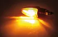 HIGHSIDER smart Arrow Glühlampen Mini-Blinker Gehäuse Schwarz / Linse Orange (Paar), Vorn & Hinten