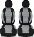 BREMER SITZBEZÜGE Autositzbezug für Nissan NV200 / Evelia Bj 2010-19 (KT101), Set, 2-tlg., Schonbezüge Sitzbezüge Fahrer und Beifahrer, in Schwarz/Grau