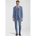 SteffenKlein Anzug Slim-Fit (3-tlg) blau|grau 106