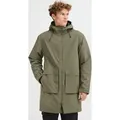 NORTH BEND NBKarim Herren Winterjacke Parka Mantel Regenjacke atmungsaktiv wasserdicht Kapuze Klettverschluss Eingriffstaschen Wassersäule 15.000 ... - L