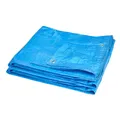 Garronda Abdeckplane wasserdicht mit Ösen 5x6 m 60 g/m² leichte Gewebeplane flexibel abwaschbar PP Tarpaulin für Garten & Staubschutz GD-0162 Blau