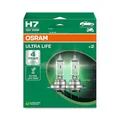 2x OSRAM ULTRA LIFE H7 GLÜHLAMPE 12 V PX26D 64210ULT-2HB