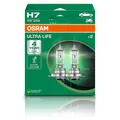 OSRAM H7 55 WATT ULTRA LIFE + GLÜHBIRNEN LEUCHTMITTEL DOPPELPACK 31110332