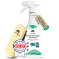 Emma Grün® Polsterreiniger für Sofa, Teppich, Matratze & Autositze 500ml – Fleckenentferner inkl. Bürste zur Polsterreinigung im Auto & Haushalt – Textilreiniger gegen hartnäckige Flecken & Gerüche
