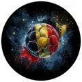 speecheese Magnet Fußball Belgien Flagge Magnet rund