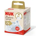 NUK Nature Sense Trinksauger für Babyflaschen | 0–18 Monate |Anti-Colic-Ventil |