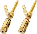 Monacor BP-270G LS-Polklemmen-Paar Schraub-und steckbar-Für Holzgehäuse bis 33 m