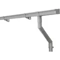Inefa Dachrinnen Set PVC 4m NW 83 Kastenrinne für Gartenhaus Carport Grau