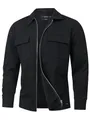 Indicode Herren INNello Hemdjacke mit Kentkragen und Reißverschluss | Übergangsjacke Langarmhemd für Männer Black, XL