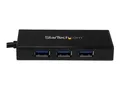StarTech.com 3 Port USB Hub mit Gigabit Ethernet Adapter aus Aluminum 3 x