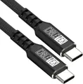CABLETEX Ladekabel für PS5 DualSense Controller, 3 Meter Gaming-Controllerkabel, USB-C, USB Typ C, USB-C, USB Typ C (300 cm), Schnellladekabel, Nylonmantel, Kompatibel mit Play Station 5 Controller
