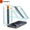 Spigen Displayschutz für iPhone 15 Pro Schutzglas Set x2 Tempered Glass Hartglas