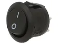 2X OR-AE-13180/B ROCKER SPST Pos: 2 OFF-ON 6A/250VAC schwarz Fehlen Auf: Ø20mm O