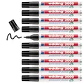 edding 3000 Permanentmarker - schwarz - 10 Stifte - Rund-Spitze 1,5-3 mm - schnell trocknender Permanent Marker - wasserfest, wischfest - für Karton, Kunststoff, Holz, Metall - Universalmarker