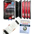 IVALITY® Magnet Kennzeichenhalter auf der Stoßstange mit Gutachten für 2x Alu-Kennzeichen - Rahmenlose Nummernschild Halterung für dein Auto