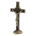 Kruzifix Jesus Christus Kreuz Statue Figur für Auto Home Chapel Decor  Bronze