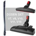 Ersatzteile Set Staubsaugerzubehör Staubsaugerersatzteile für Dyson V7 V8 V10 V11 V15 Bodendüse Polsterdüse Saugpinsel
