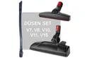 Maxorado Staubsaugerdüsen-Set Ersatzteile Set für Dyson V7 V8 V10 V11 V15 Bodendüse Polsterdüse Düse, Zubehör für Dyson V 7 8 10 11 15 Absolute Animal Detect, (3-tlg), Energiesparend dank stromlosem Betrieb
