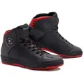 Stylmartin Double WP, Schuhe wasserdicht Unisex - Schwarz/Rot - 36 EU