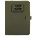 MFH Terminplaner A5 Organizer Ringbuchhalterung Memobuch Timer (Oliv)