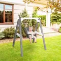 Axi Babyschaukel Grau - Weiß mit Sitz Grau - Weiß 103 x 120 x 134 cm