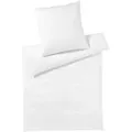 Elegante Mako-Satin Bettwäsche »Solid« Weiß 6800-00 Kissen 40x80 cm