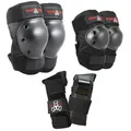Triple 8 Protektoren-Set Saver Series 3-Pack (inkl. Knieschoner, Ellenbogenschoner und Handgelenkschoner), für Kinder und Erwachsene schwarz M