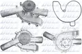 DOLZ M246 Water Pump for MAYBACH,MERCEDES-BENZ