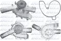 Wasserpumpe Kühlmittelpumpe für Mercedes C216 6.0 Dolz M246 2006-2013