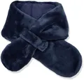 Sterntaler Schal aus Teddyflausch, gefüttert mit Baumwollfleece, mit Klettverschluss, zum Durchziehen - unisex Accessoires für Babys & Kleinkinder - warm, weich und bequem - marine, Gr. 70cm