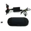 PS Vita Konsole Slim Wifi Pch-2004 Black + Usb-Ladekabel + 4 Mb Mc #60A