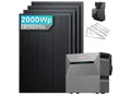 Solarmars® 2000W Balkonkraftwerk mit Speicher, Anker SOLIX Solarbank 2 E1600 Pro +1x BP2700 - Mit Flachdachhalterung