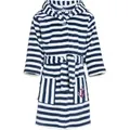 Playshoes Kinderbademantel Fleece-Bademantel Ringel maritim blau 146/152