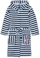 Playshoes Unisex Kinder Fleece-Bademantel Morgenmantel, Ringel, 146/152
