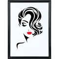 Classic Leichter Kunststoffbilderrahmen mit Acrylglas Schutz ohne Kompromisse BD - Farbe: Schwarz | Format: 30x45 - Schwarz