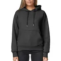 Smith & Solo Hoodie Damen – Kapuzenpullover Frauen Baumwolle Long, mit Kapuze Pullover Sweatshirt Rundhals, Slim Fit Freizeit Sport Langarmshirt, Hoodies Training - Pulli Streetwear (XS,Anthrazit)