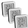 TFA Dostmann Digitales Mini Luftfeuchtigkeitsmesser Innen 3er Set, 30.5060.02.03