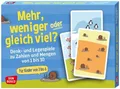 Mehr, weniger oder gleich viel? Denk- und Legespiele zu Zahlen und Mengen von...