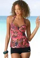 Tankini, mit Hotpants, Gr. 38 - Cup C, pink-bedruckt Cup C