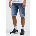 CAMP DAVID Jeansshorts mit Turn-Up Saum blau 40