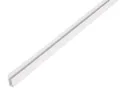 Alberts® Abschlussprofil, PVC, Farbe: weiß, LxB unten/obenxH1000x15/10x6 mm 4705