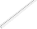 Abschlussprofil PVC weiß 14x6x10 mm, 1 m