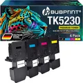 Bubprint TK-5230 4 Toner kompatibel als Ersatz für Kyocera TK 5230 TK5230 Tonerkartusche für Kyocera ECOSYS M5521cdw Toner M5521cdn P5021cdw P5021cdn P5021 TK 5230 Schwarz Cyan Magenta Gelb Multipack